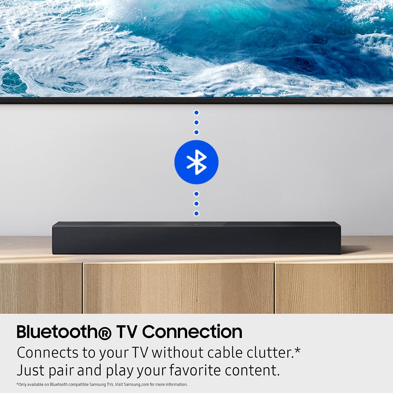 Thumbnail 6 de Samsung B-Series Soundbar HW B400F (2025) 2.0 with Built-In Subwoofer + Voice Enhance Mode