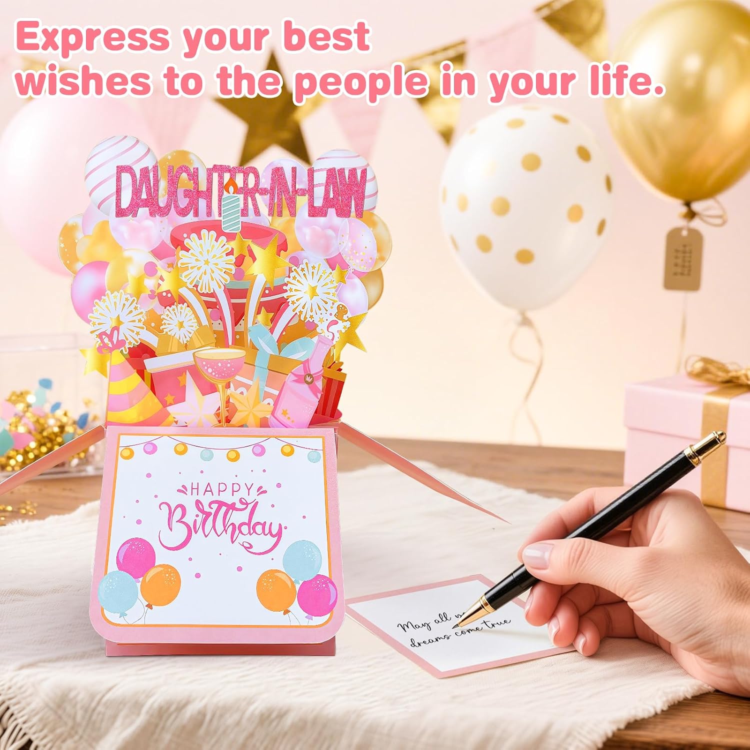 Detalle de Happivue Daughter In Law 3D Pop-Up Birthday Card