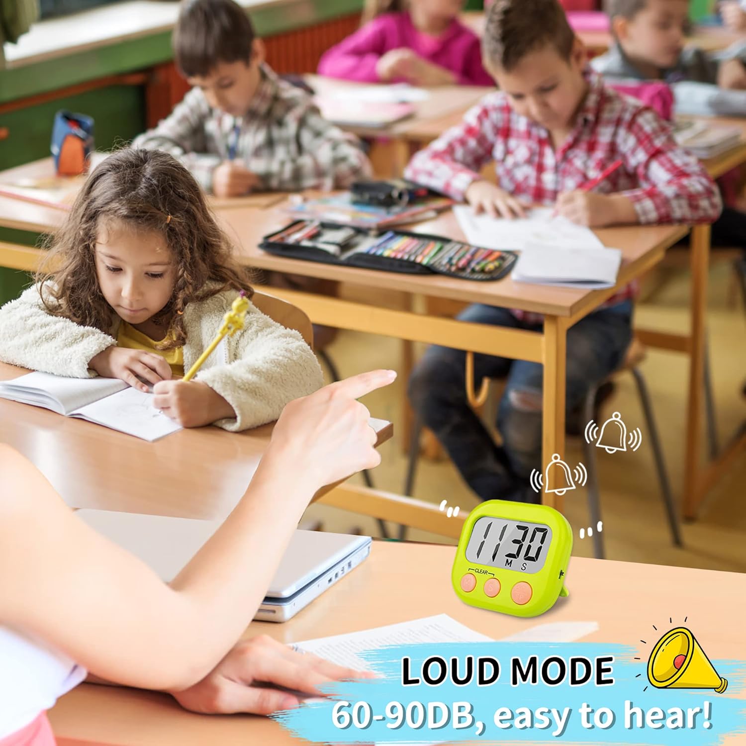 Thumbnail 1 de Classroom Timers for Teachers Large Magnetic 2-pack ⏱️