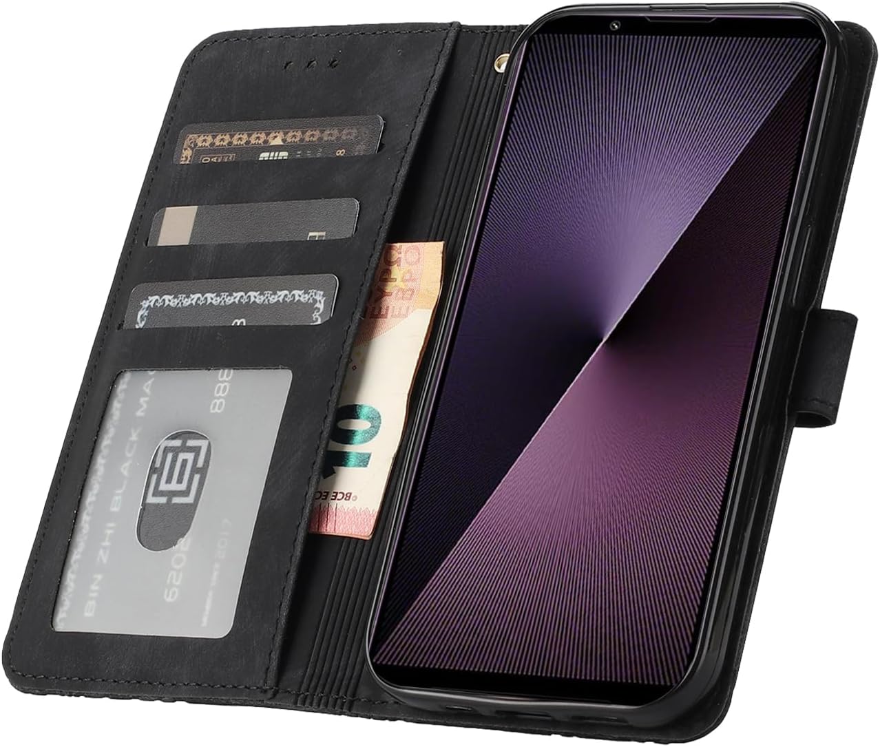Thumbnail 1 de CXTcase Handyhülle für Sony Xperia 1 VII – Flip Case mit Kartenfächern und Standfunktion, Schwarz