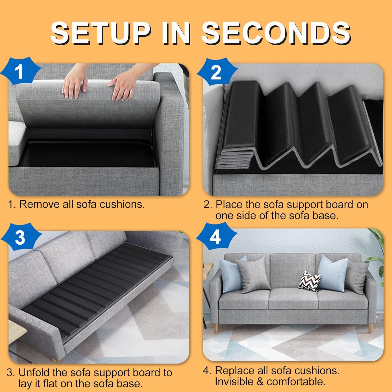 Thumbnail 5 de LAVEVE Heavy Duty Couch Support 21.5"x70" ๐