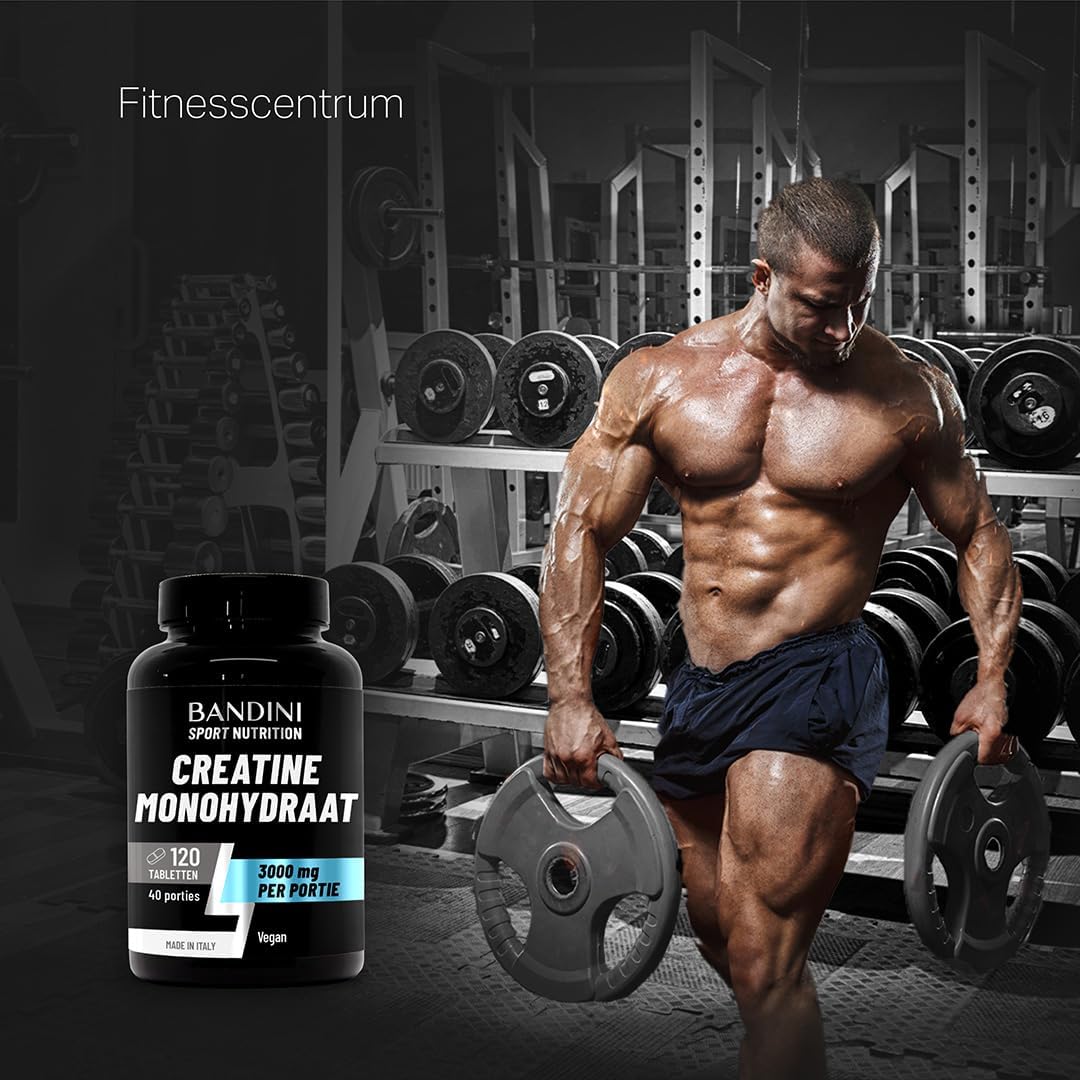 Detalle 2 de BANDINI Creatine Monohydraat, 120 tabletten met 3.000 mg per dagdosering