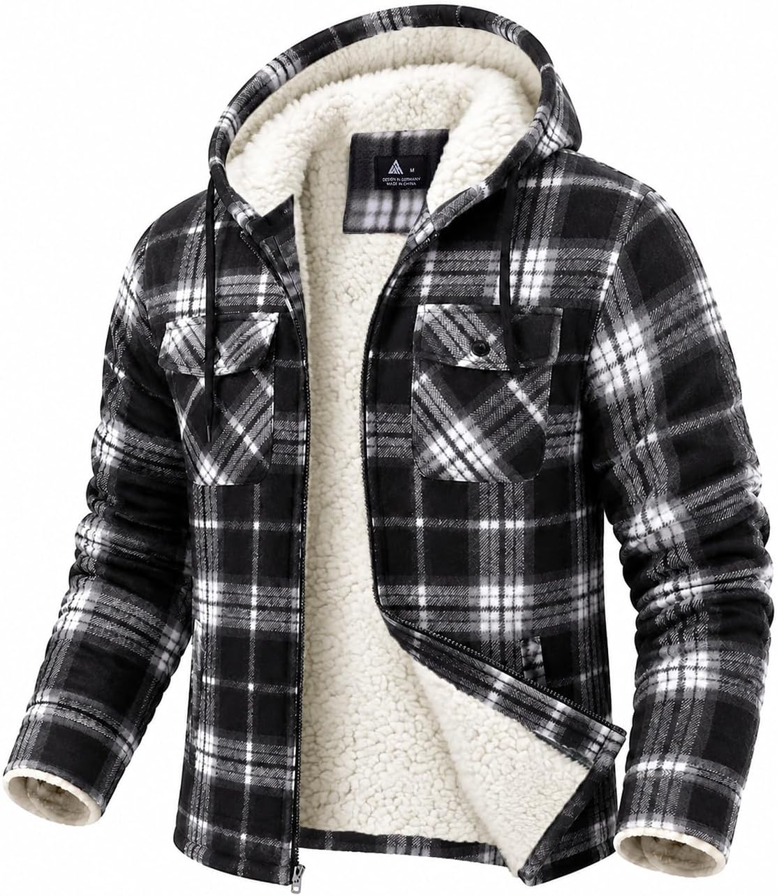 Thumbnail 6 de GEEK LIGHTING Men's Flannel Jacket with Sherpa Lining