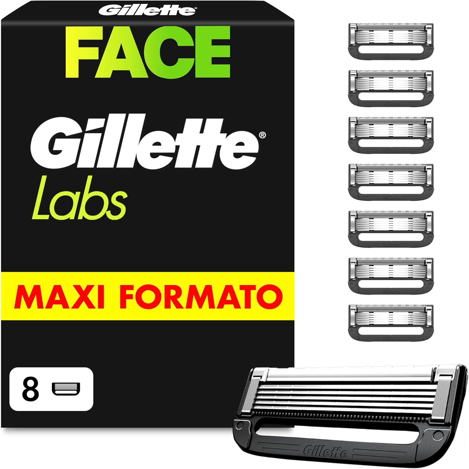 Detalle de Gillette Labs 8 lamette 5 lame 🪒