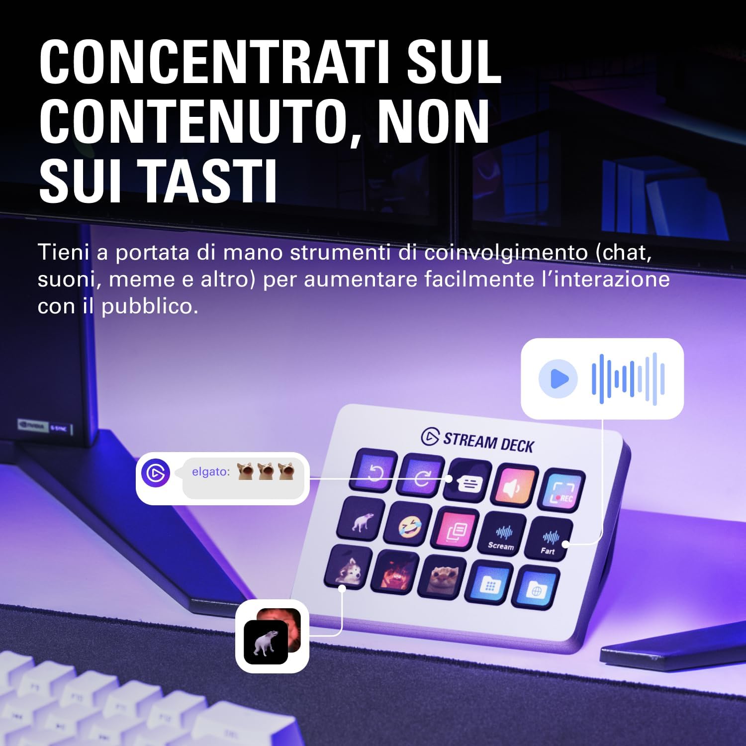 Thumbnail 6 de Stream Deck MK.2 White 15 tasti macro