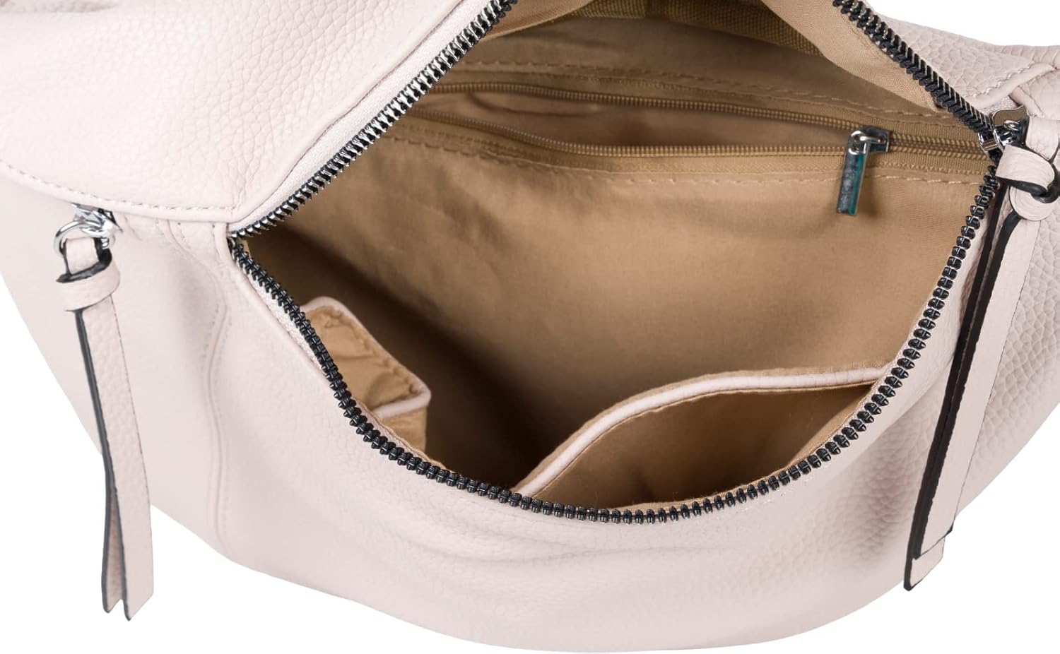 Thumbnail 3 de styleBREAKER Borsa a tracolla da donna a mezzaluna – set da 3 pezzi (02012398)