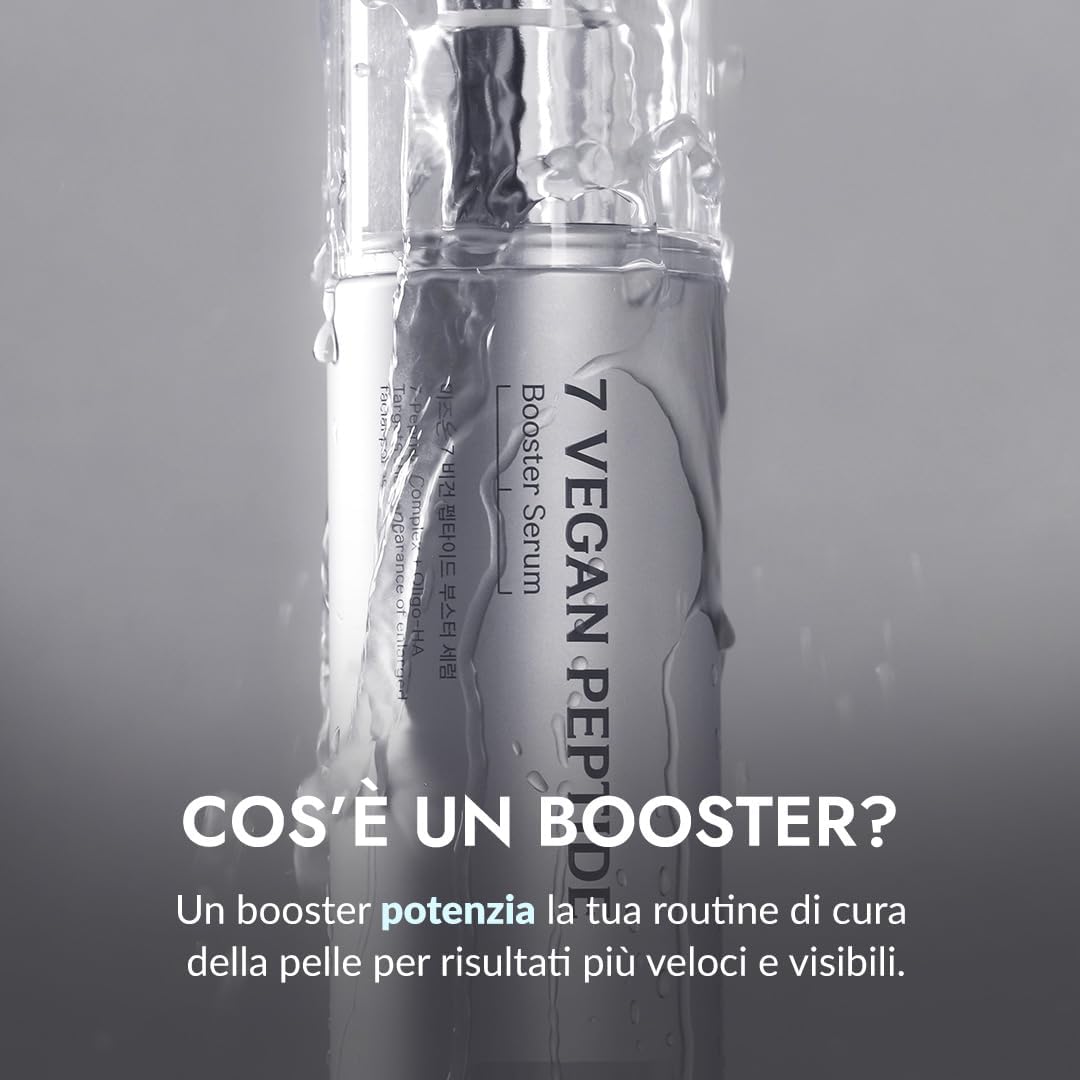 Thumbnail 2 de Booster siero con 7 peptidi Vergan 150 ml (7 vasetti da serbatoio) per effetto glass skin e pori più raffinati