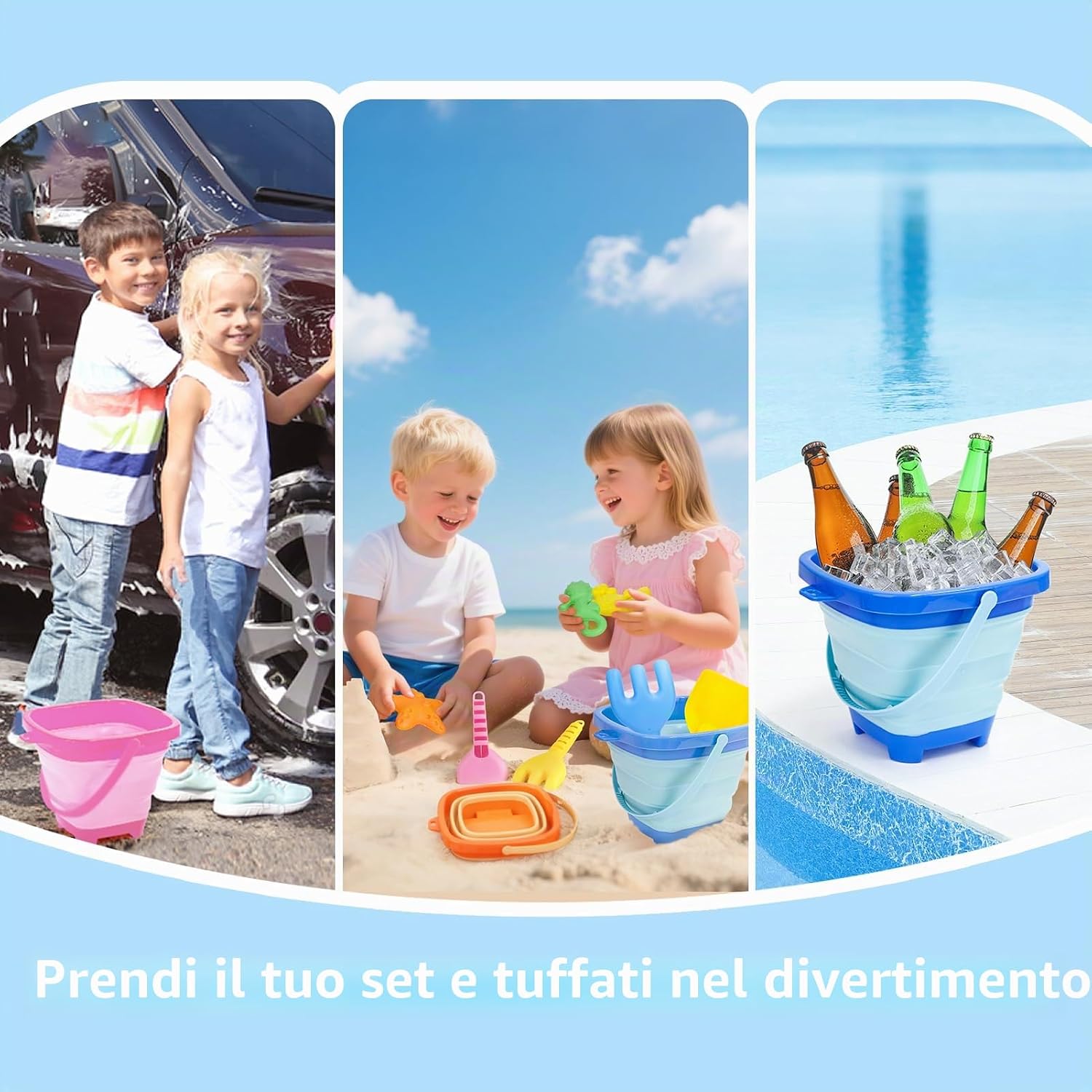 Thumbnail 5 de YIMORE set giochi spiaggia 14 pezzi