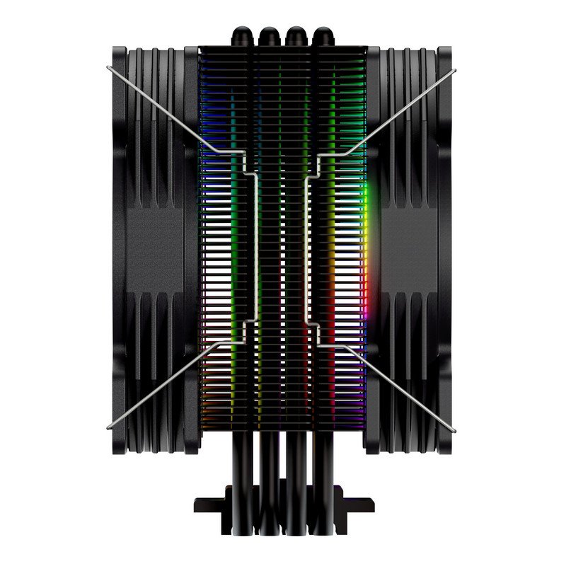 Detalle de Tempest Cooler 4Pipes Ventilador CPU 2x120 mm RGB Negro 🖥