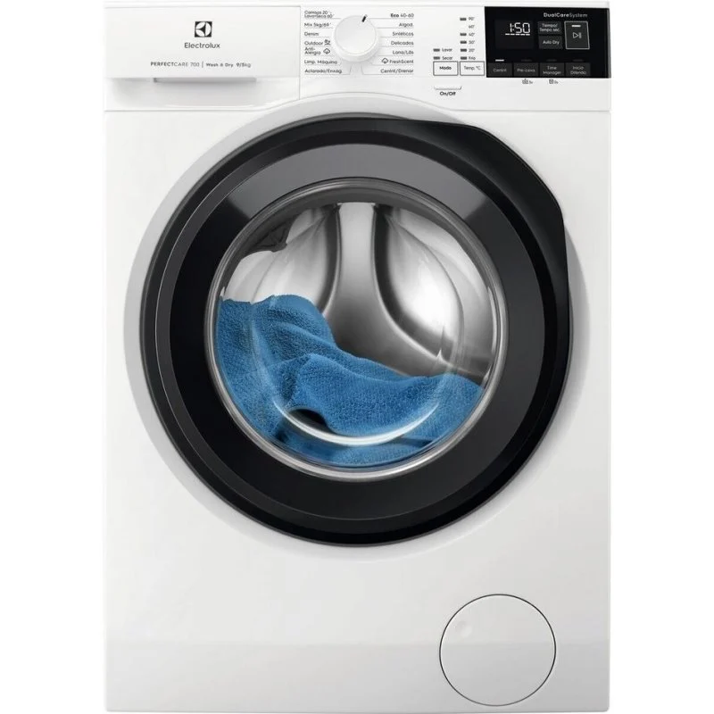 Detalle de Electrolux EW7W4943EB lavasecadora 9 kg, clase A, 1400 rpm y DualCare