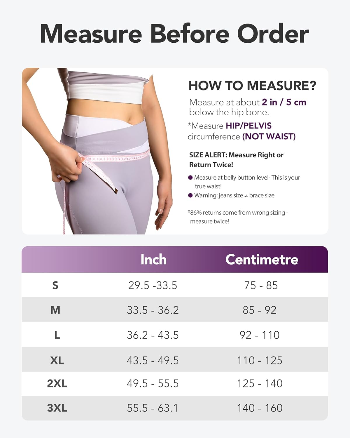 Detalle de Fitomo Sacroiliac Support Belt 13.5cm