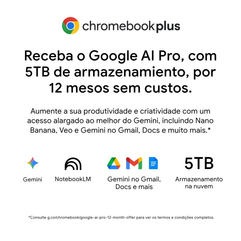 Detalle 2 de Acer Chromebook Plus 514 CB514-3H 14” con Ryzen 5 7520C, 8 GB y 128 GB SSD (Chrome OS)
