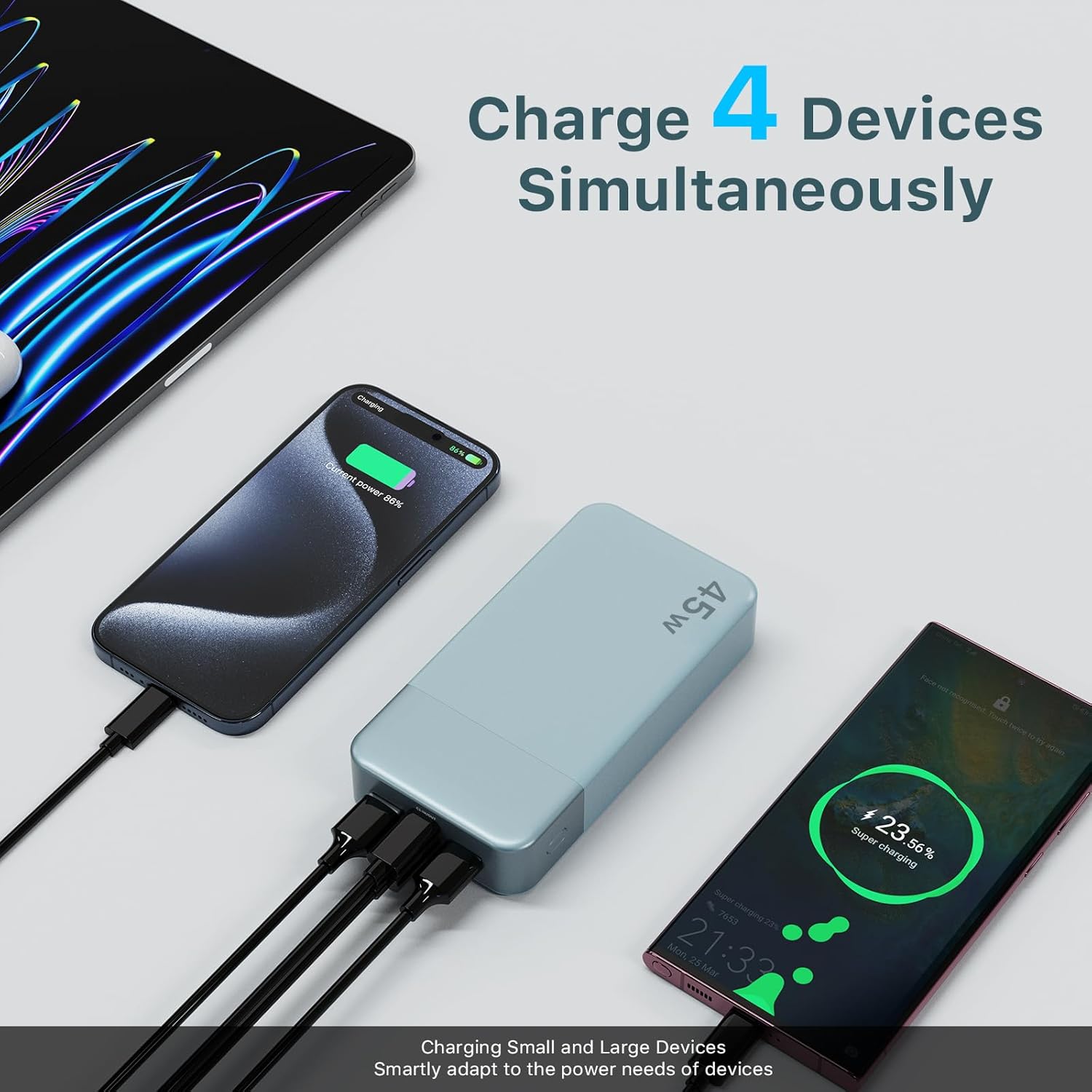 Detalle 2 de NOBIS Power Bank 20000mAh 45W portable charger