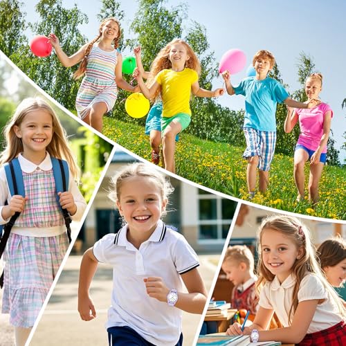 Thumbnail 4 de SOCICO Kinder Analog Uhr – Lila, 50 m Wasserdicht, Großes Zifferblatt, Weiches Band, Für 4–12 Jahre