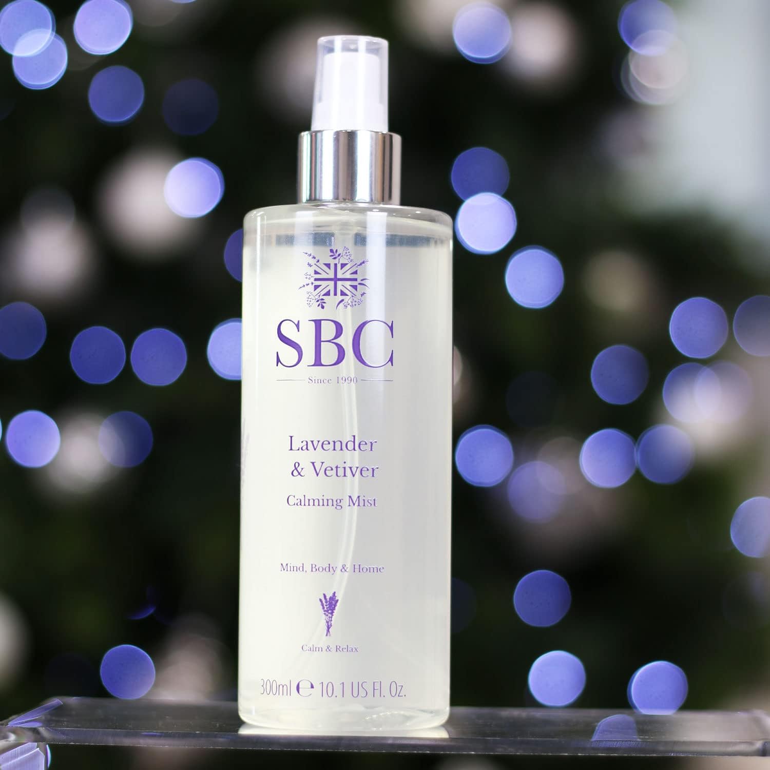 Detalle 2 de SBC Skincare Lavender & Vetiver Calming Mist – 300ml (Vegan Friendly Sleep Spray)