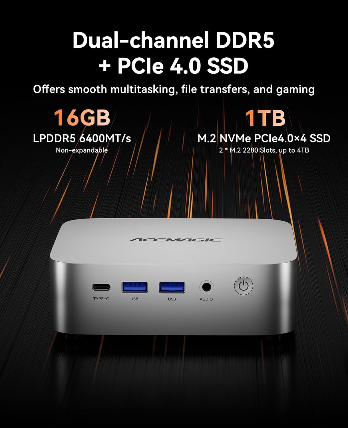 Thumbnail 4 de ACEMAGICIAN Mini PC W1 32GB