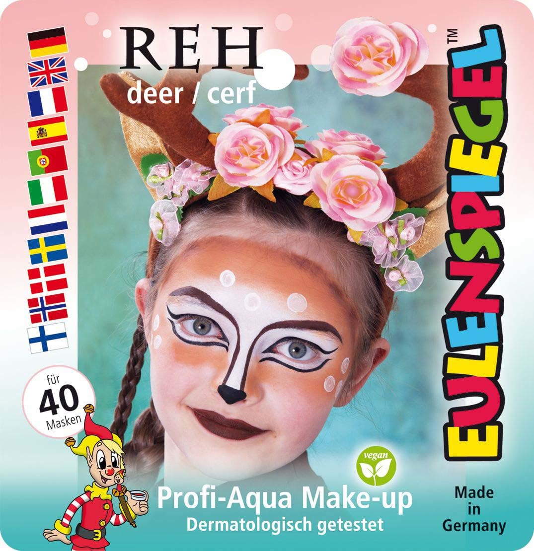 Detalle 2 de EULENSPIEGEL Schmink-Set Reh (5-teilig) – Make-up für Kostüme und Fasching