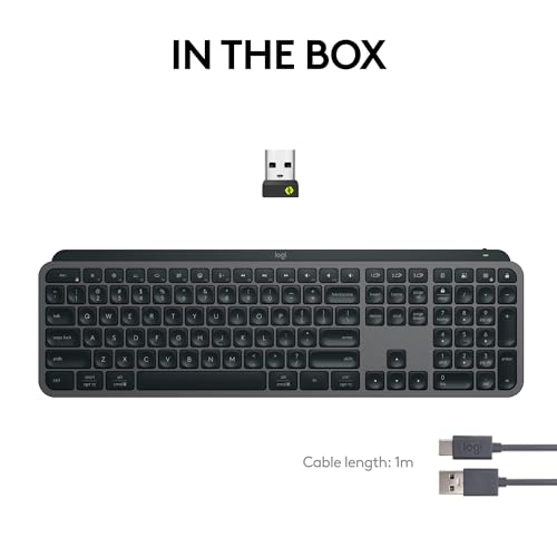 Thumbnail 9 de Logitech MX Keys S Wireless Keyboard Low Profile Fluid Precise - Graphite