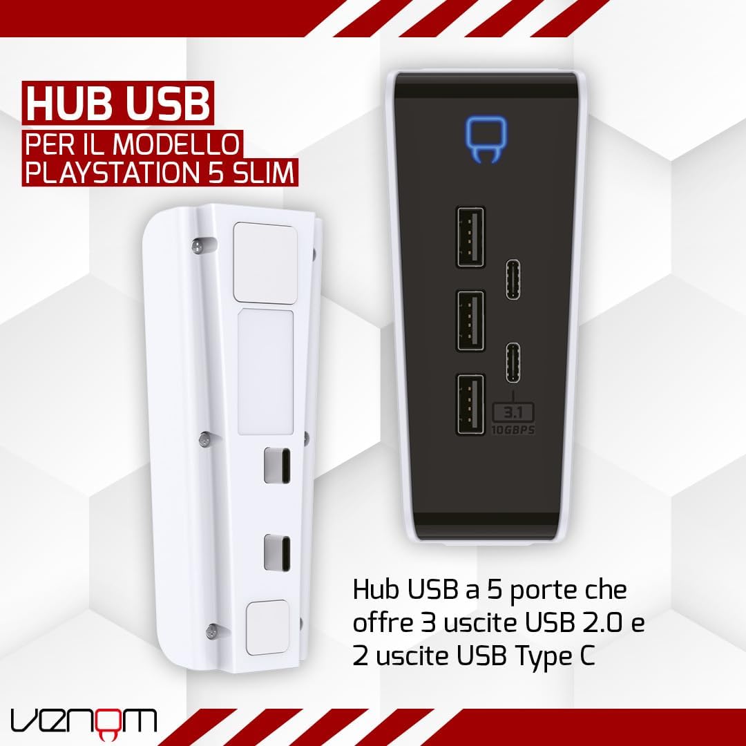 Thumbnail 1 de Hub USB Venom per PS5 Slim 5 porte