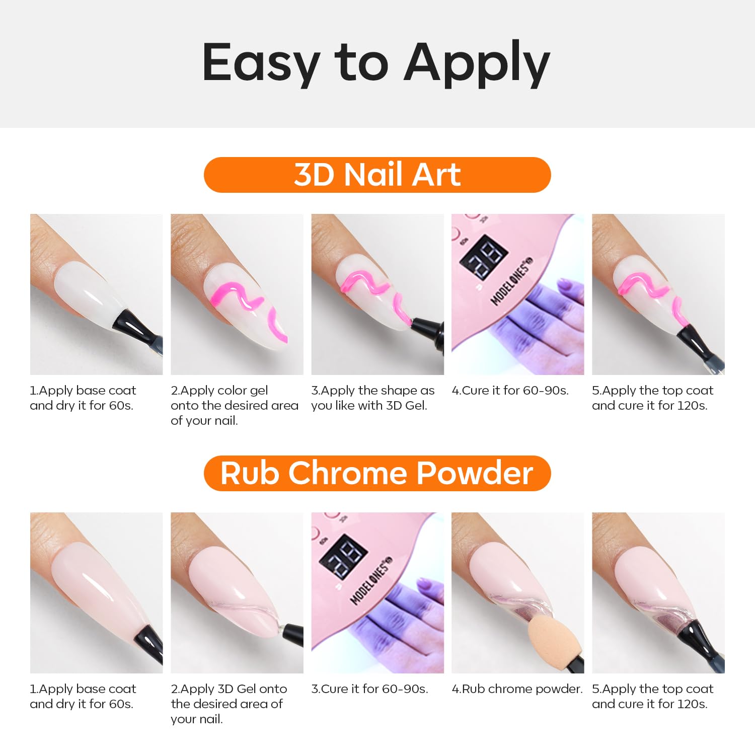 Thumbnail 6 de Modelones 3D Gel Nail Art Sculpting Glue