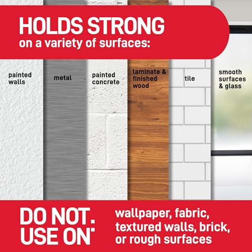 Detalle de Command Picture Hanging Strips, Value Pack: 10 Pairs Small + 8 Pairs Medium (36 Strips) for Damage-Free Hanging