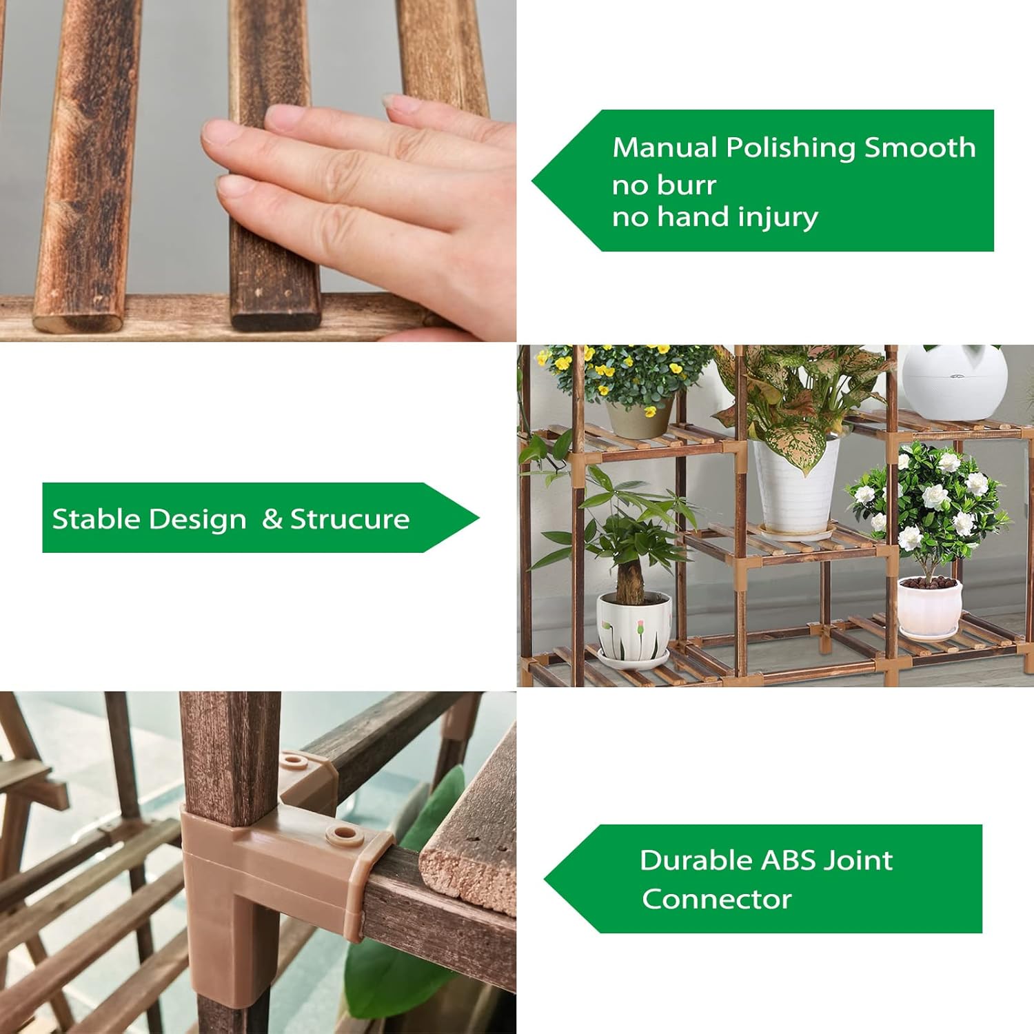 Thumbnail 2 de Estantería de madera 7 niveles para macetas