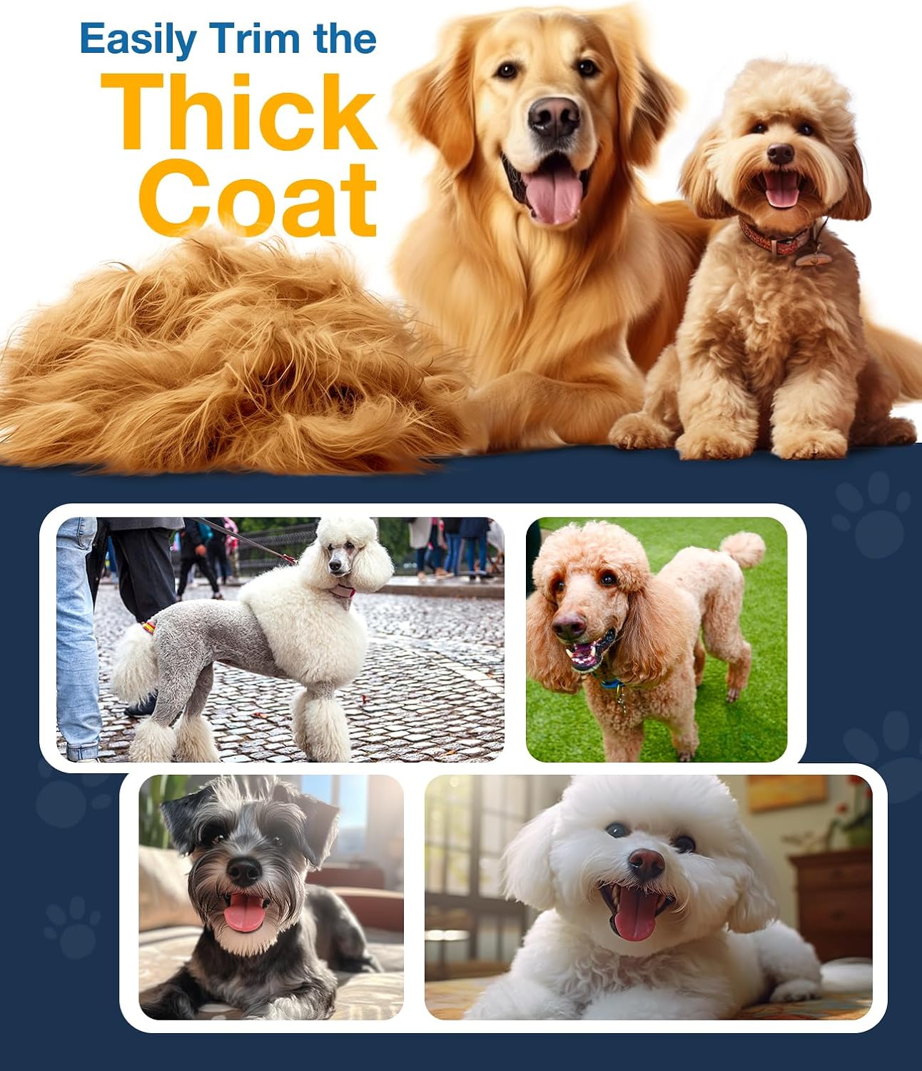 Thumbnail 6 de oneisall Dog Clippers Grooming for Thick Coats Rechargeable 1 🐾