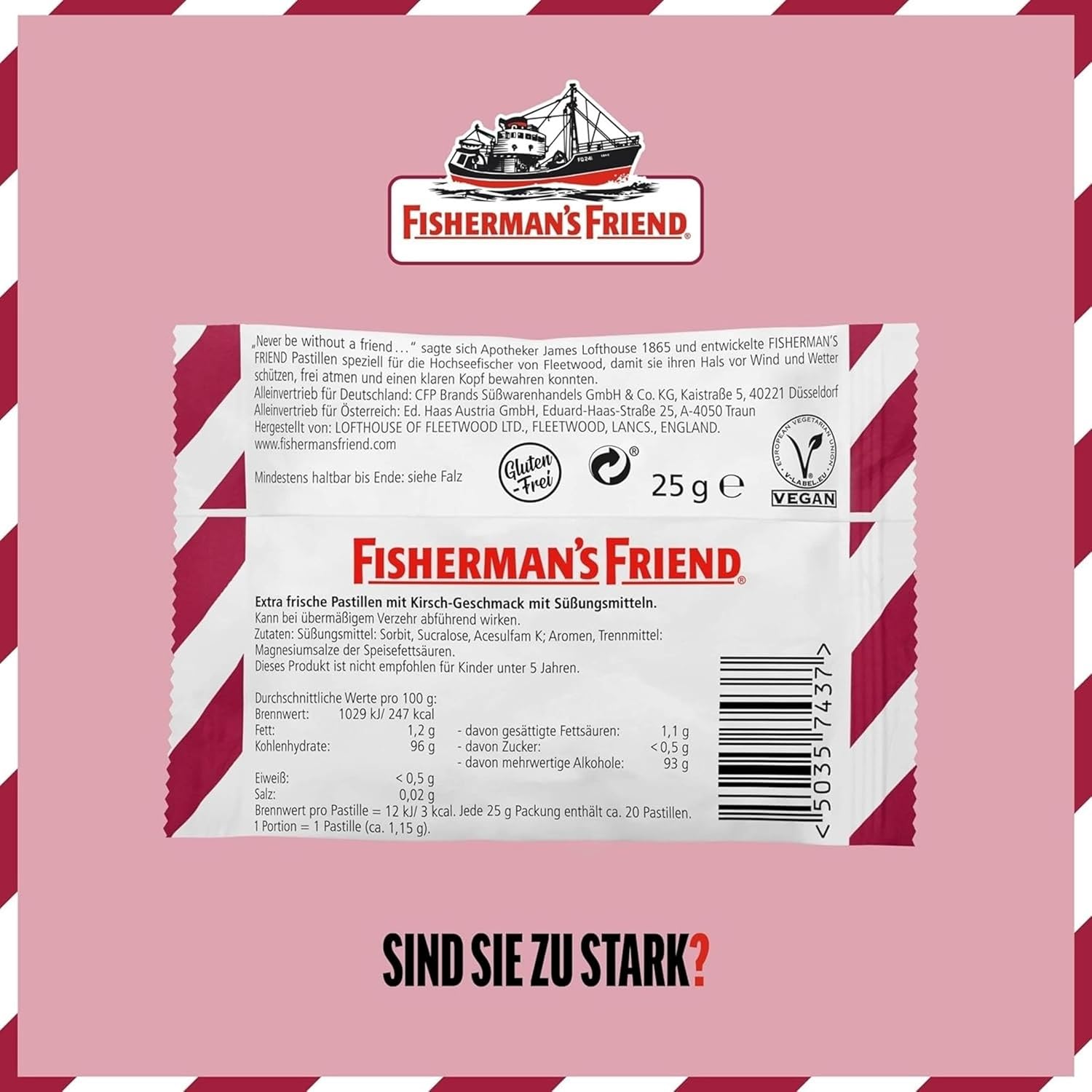 Thumbnail 2 de Fisherman’s Friend Cherry 24er Vorratsbox (Kirsche & Menthol), zuckerfrei & vegan
