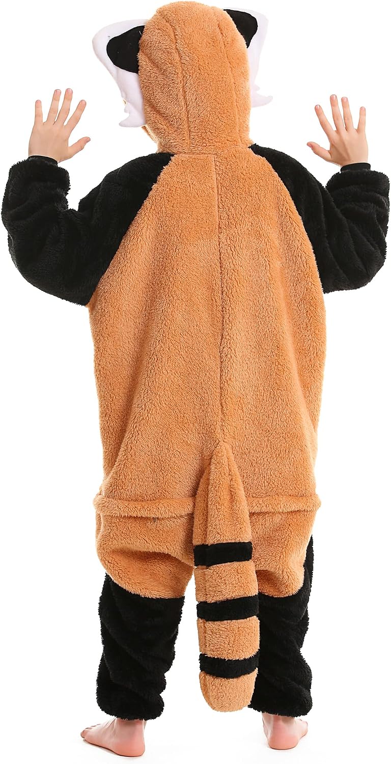 Thumbnail 6 de ATOZ Kids Animal Onesie Pajamas, Flannel Costume with Hood and Tail