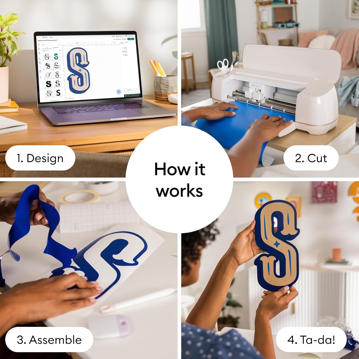 Thumbnail 2 de Cricut Maker 4 Smart Cutting Machine (Seashell) Digital Content Bundle with Design Space Images