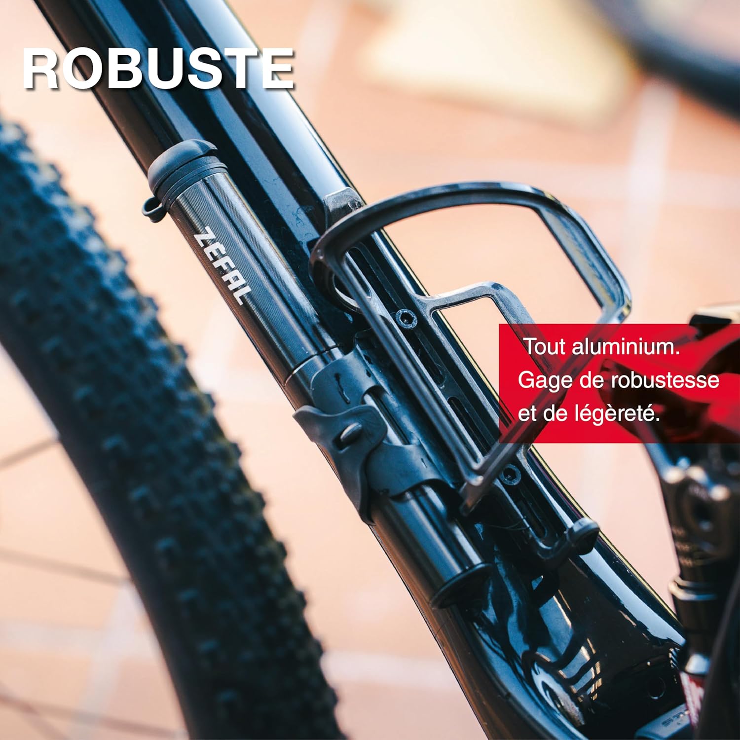 Detalle de ZEFAL Gravel Mini – Mini Pompe Velo Gravel, légère et robuste (Noir)