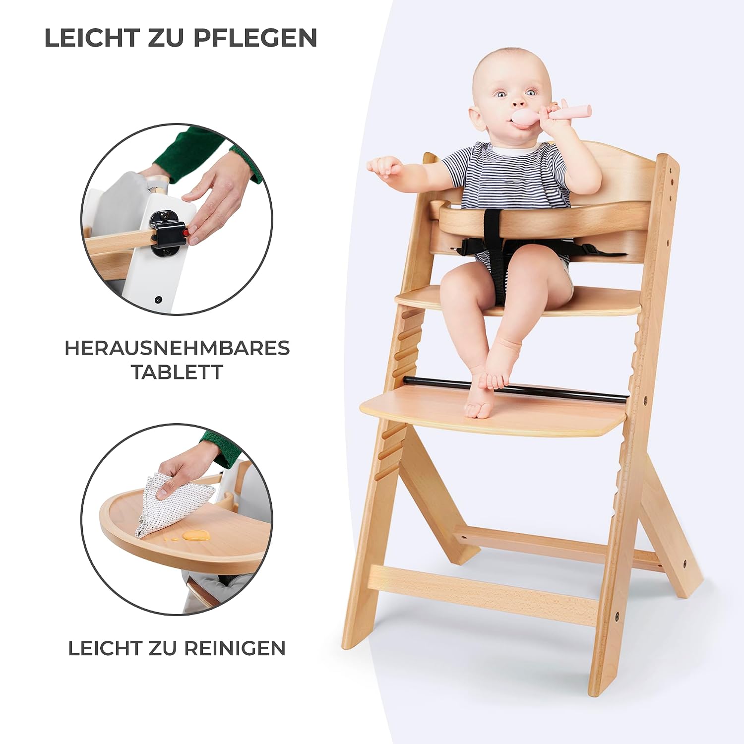 Detalle 2 de Kinderkraft ENOCK Kinderhochstuhl ab 6 Monaten