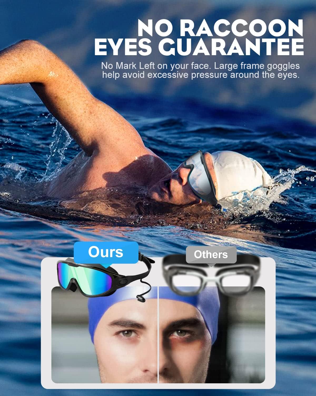 Detalle de Lorrtta Wide Vision Swimming Goggles 180° view