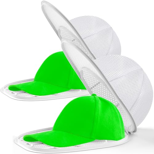 Detalle de Coopache: Jaula de lavado para gorras y sombreros – soporte compacto para lavadora