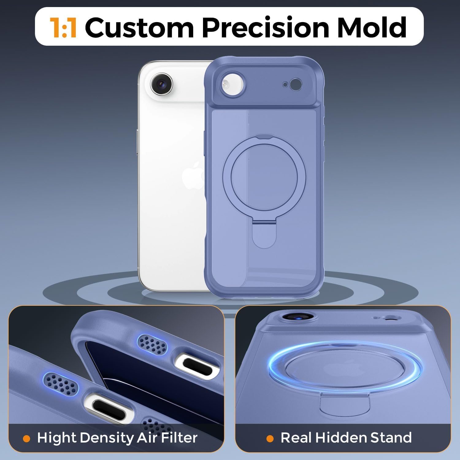 Thumbnail 6 de MOCCA Design for iPhone 17 Pro Max Case with MagSafe and Invisible Magnetic Ring Stand