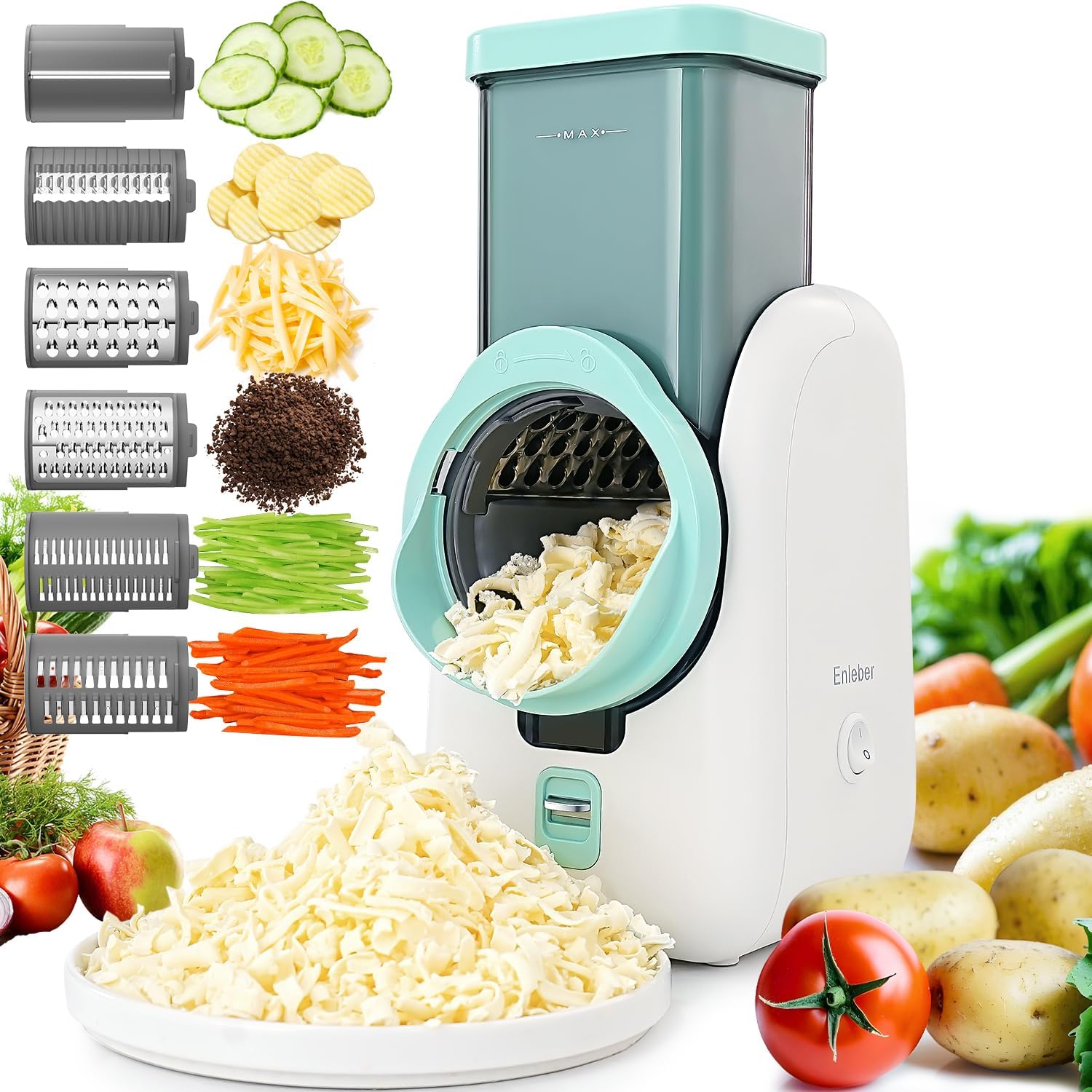Thumbnail 6 de Electric Cheese Grater Multi Grater 1L 🧀