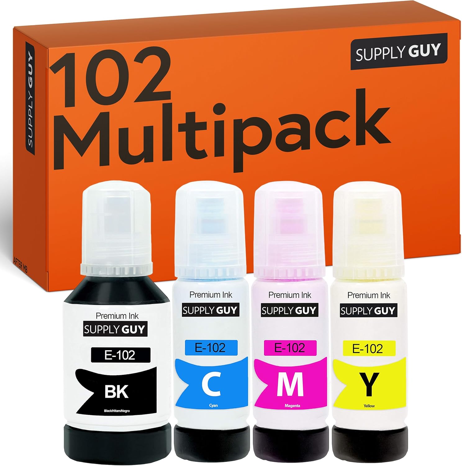 Thumbnail 4 de Supply Guy inchiostro nero pigmentato compatibile Epson 102 per EcoTank ET-4850 e ET-2850 (3 flaconi da 127 ml)