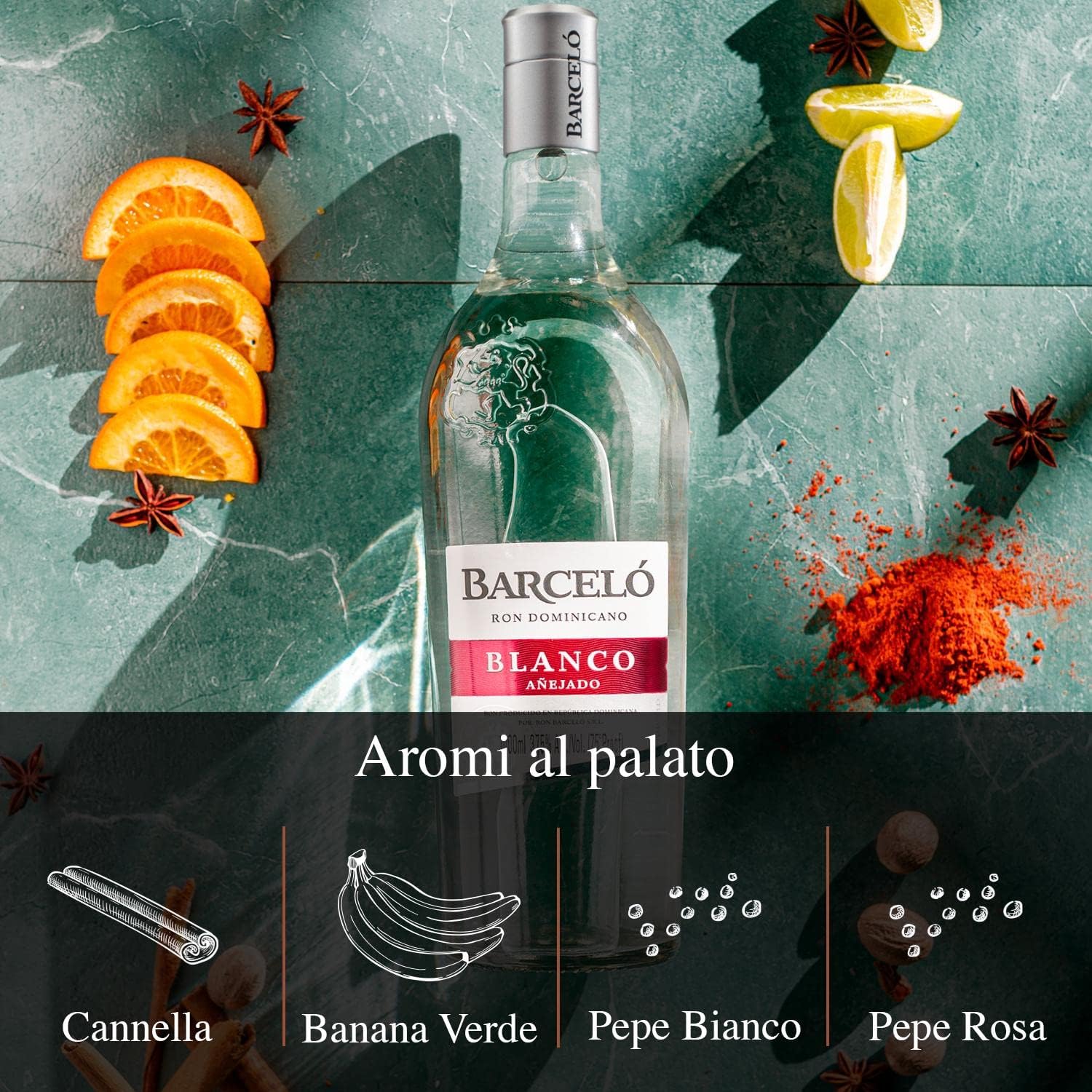 Detalle 1 de Ron Barceló Blanco 1000 ml 🍹 Perfecto para cócteles