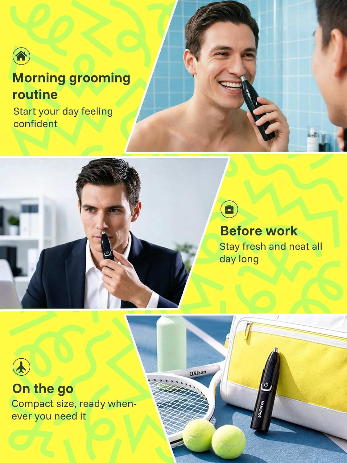 Thumbnail 6 de MANSPOT Nose Hair Trimmer, 90-minute runtime