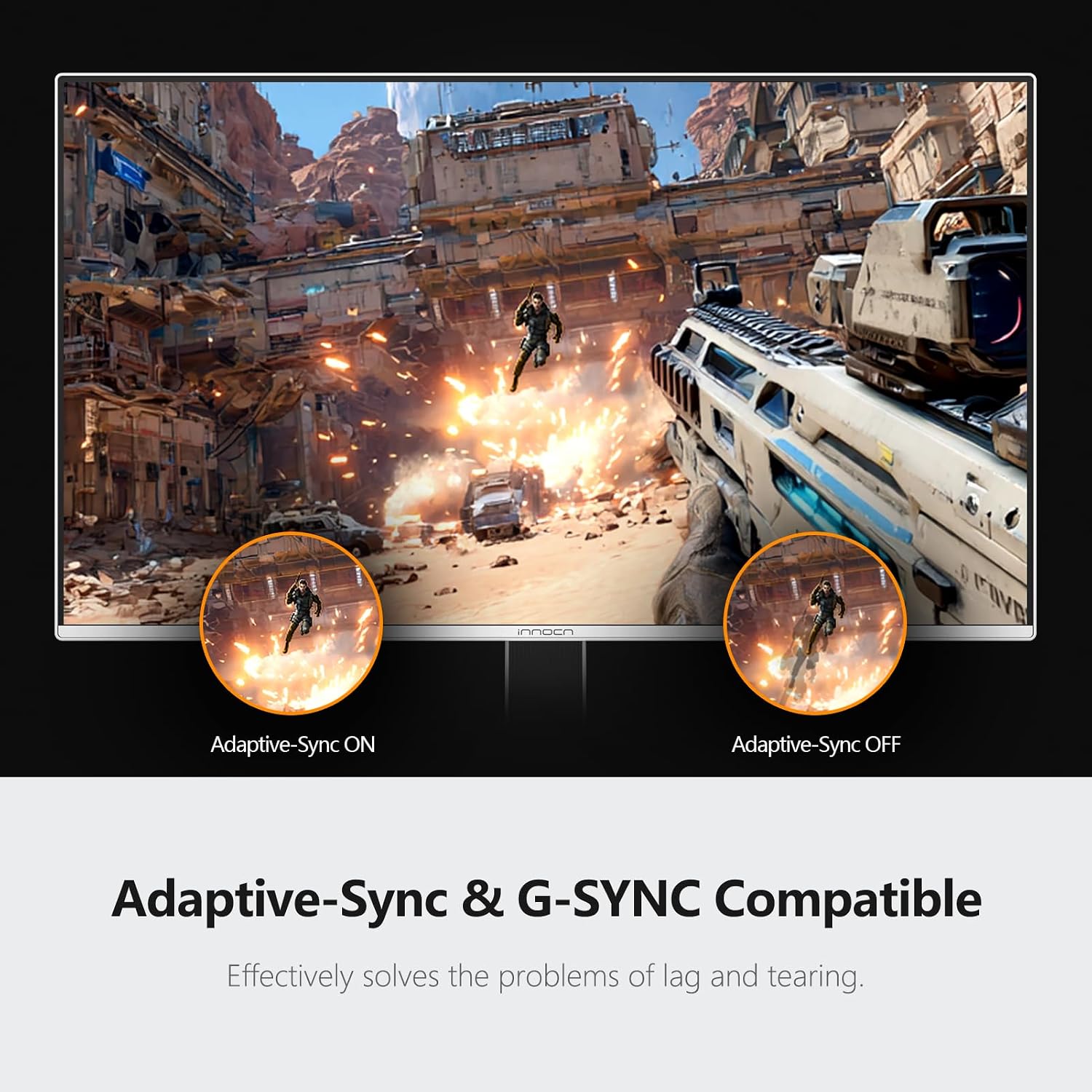 Thumbnail 5 de INNOCN GA27W1Q 27" OLED 4K 240Hz gaming monitor