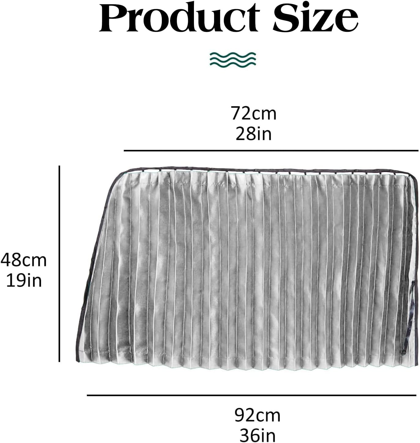 Thumbnail 4 de ZATOOTO Zatotoo Side Window Shade (2pcs) magnetic car curtains for privacy & UV blocking, silver