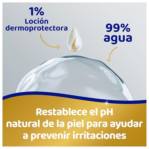 Detalle de Dodot Pure Aqua: Toallitas para bebé con textura suave y loción al 99% de agua (1200 unidades en 20 paquetes)
