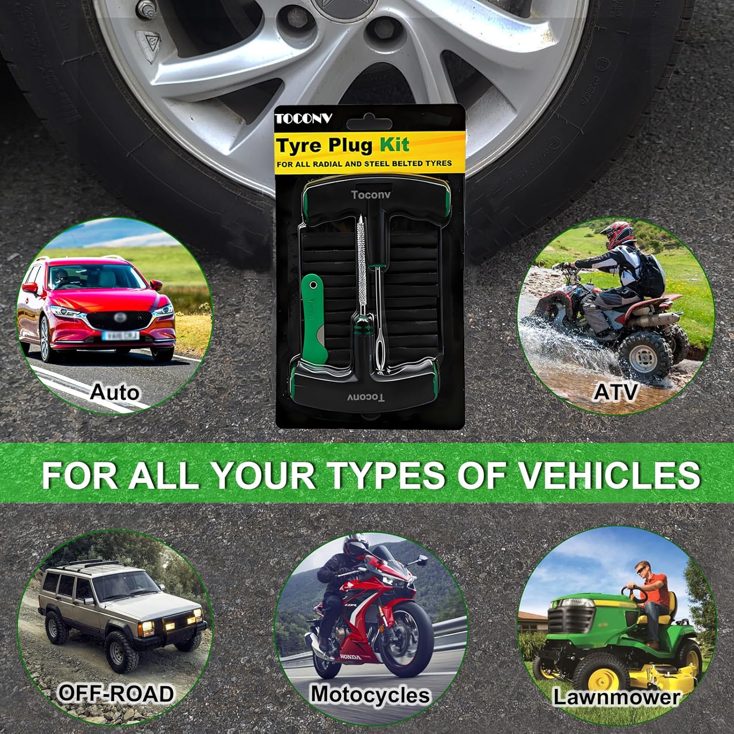 Thumbnail 4 de Tyre plug kit 13PCS Toconv