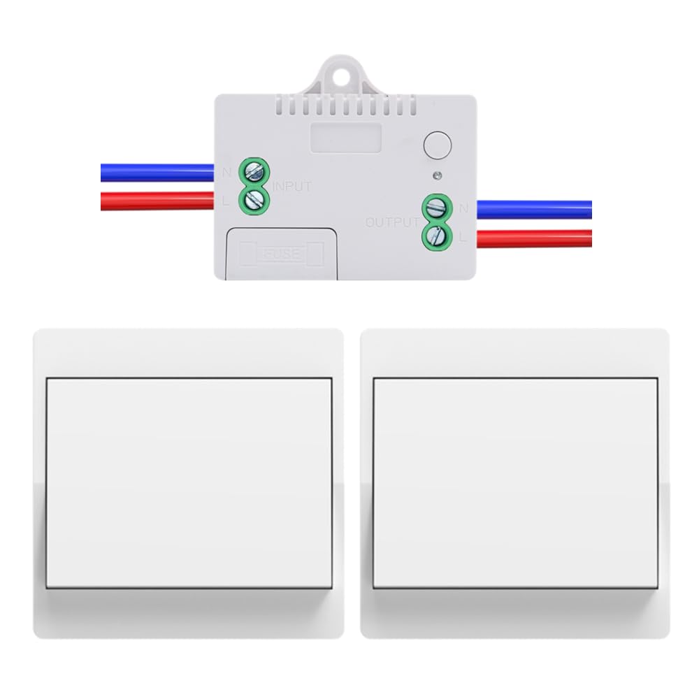 Cerhot EU Self-Powered Wireless Light Switch Kit (EU 1Gang) – Battery-Free Kinetic Wireless Wall Switch