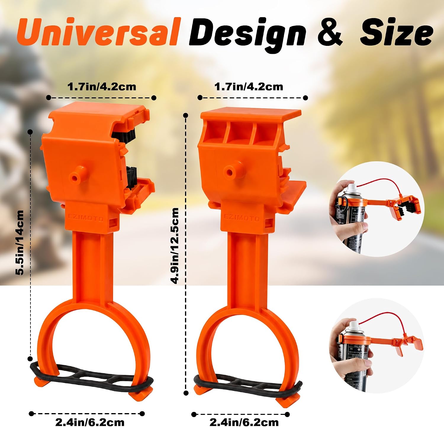 Detalle de Motorcycle Chain Cleaner and Lubrication Kit for 428, 520, 525 and 530 Chains