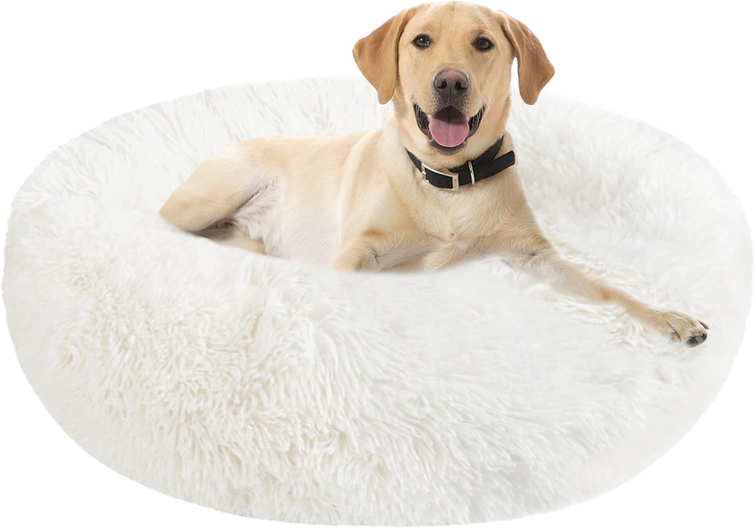 Detalle de Hundebett 80 cm XXL rundes Plüsch