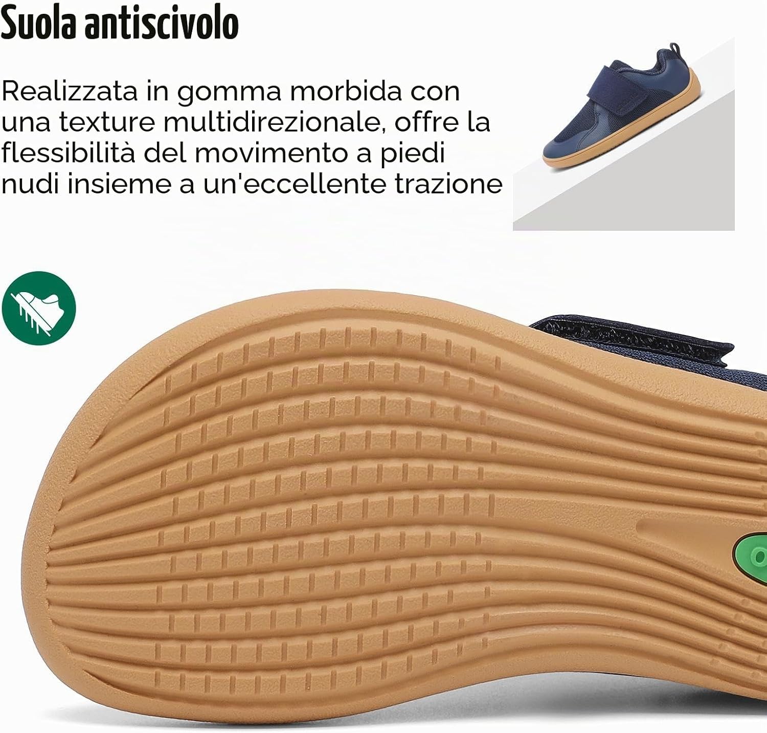 Thumbnail 5 de Sagauro Barefoot Sneakers Bambini: Scarpe minimaliste con punta ampia e suola antiscivolo
