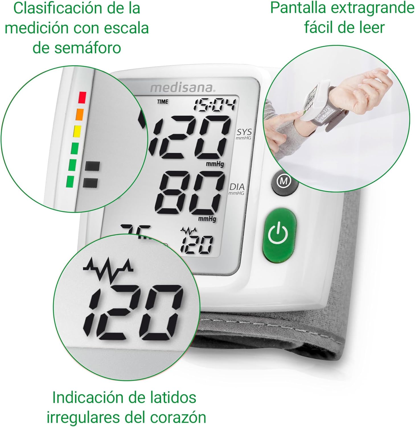 Detalle 2 de Medisana BW 315 Monitor de presión de muñeca