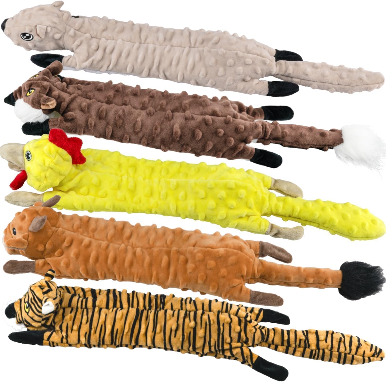 Imagen de SHARLOVY 5 Pack Bubble Plush Squeaky Dog Toys for Large Dogs en OfertitasTOP
