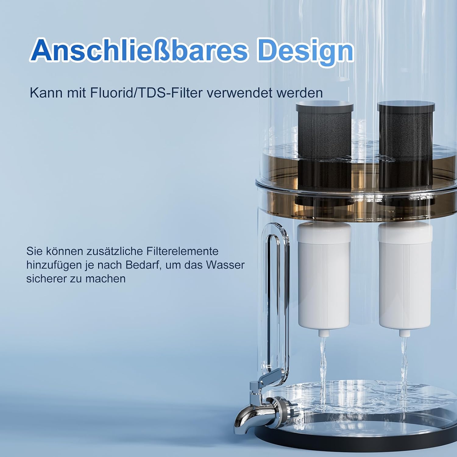 Detalle de Purewell BB8 Éléments de Purification de Rechange – 2 Filtres pour Purificateurs d'eau, compatibles avec les systèmes d'ultrafiltration par gravité